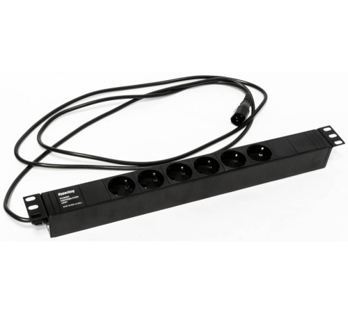 Блок распределения питания Hyperline SHE19-6SH-2.5IEC