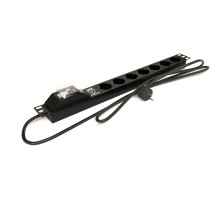 Блок распределения питания Hyperline SHE19-7SH-BF-2.5EU
