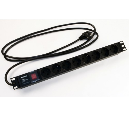 Блок распределения питания Hyperline SHE19-8SH-S-2.5EU