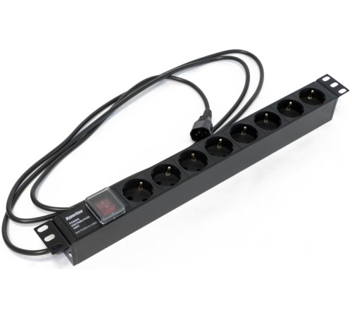 Блок распределения питания Hyperline SHE19-8SH-S-2.5IEC