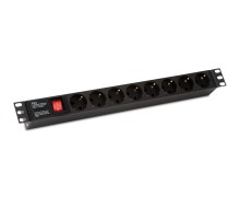 Блок распределения питания Hyperline SHE19-8SH-S-IEC