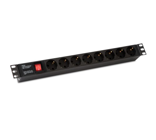 Блок распределения питания Hyperline SHE19-8SH-S-IEC