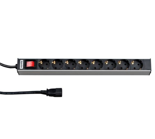Блок распределения питания Hyperline SHT19-8SH-S-2.5IEC