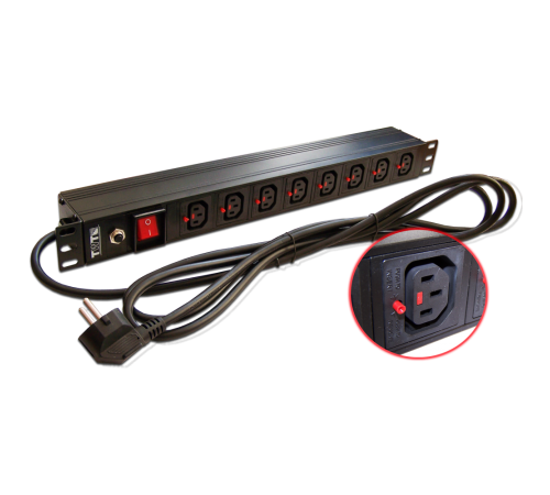 Блок распределения питания Lanmaster TWT-PDU-10A8C3L-3.0