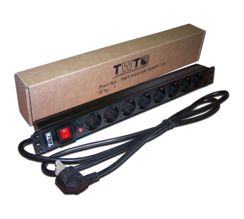 Блок распределения питания Lanmaster TWT-PDU19-16A8P-3.0