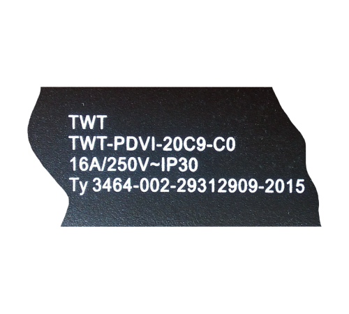 Блок розеток Lanmaster TWT-PDVI-20C9-C0