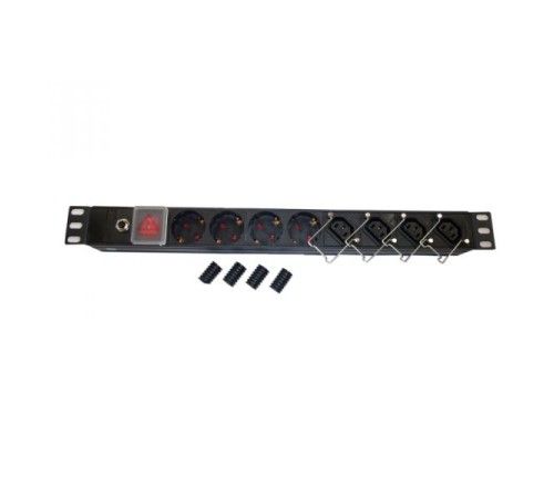 Блок розеток Netko PDU-1U-G8-C14+C13
