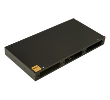 Бокс оптический Hyperline FO-19R-1U-3xSLT-W140H42-24UN-BK