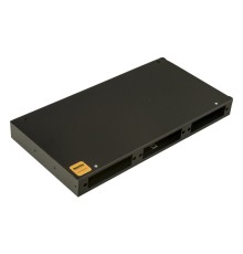 Бокс оптический Hyperline FO-19R-1U-3xSLT-W140H42-24UN-BK