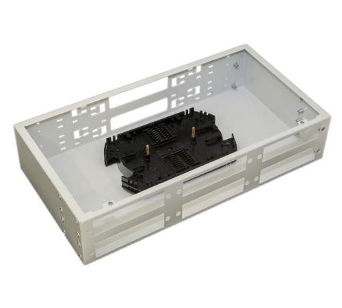 Бокс оптический Hyperline FO-19R-2U-6xSLT-W140H42-48UN-GY