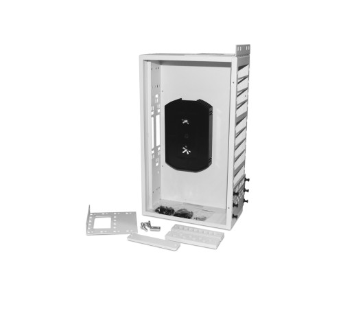 Бокс оптический Hyperline FO-19R-3U-12xSLT-W140H42-96UN-GY