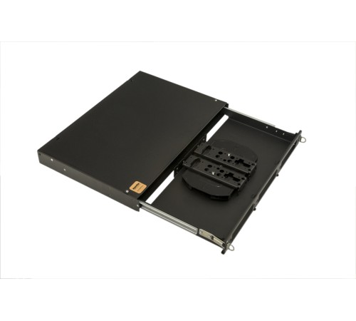 Бокс оптический Hyperline FO-19V-1U-3xSLT-W130H30-24UN-BK