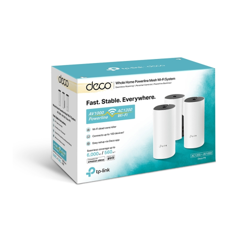Гибридная Mesh Wi-Fi система TP-Link Deco P9 (3-Pack) P9(3-PACK) Гибридная Mesh Wi-Fi система TP-Link Deco P9 (3-Pack) P9(3-PACK)