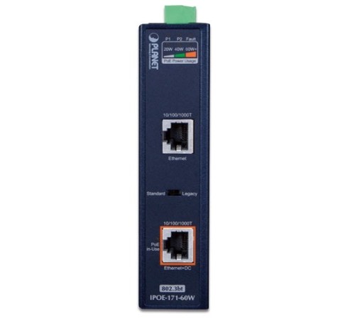 Индустриальный PoE-инжектор Planet IPOE-171-60W