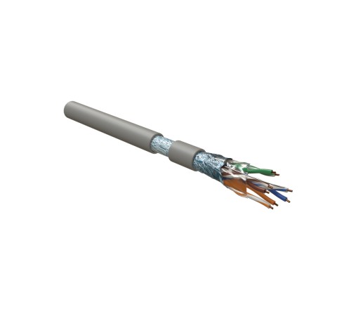 Кабель витая пара Hyperline FUTP4-C5E-S24-IN-LSZH-GY-305