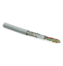 Кабель витая пара Hyperline SFUTP4-C5E-S24-IN-LSZH-GY-305