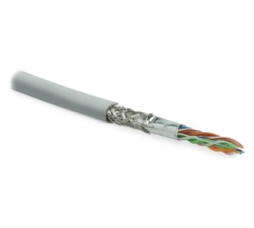 Кабель витая пара Hyperline SFUTP4-C5E-S24-IN-LSZH-GY-305