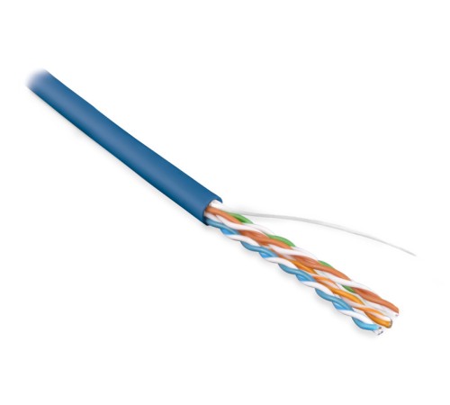 Кабель витая пара Hyperline UUTP4-C5E-S24-IN-LSZH-BL-305