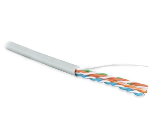 Кабель витая пара Hyperline UUTP4-C5E-S24-IN-LSZH-GY-305