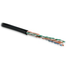 Кабель витая пара Hyperline UUTP4-C5E-S24-OUT-PE-BK-100