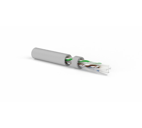Кабель витая пара Hyperline UUTP4-C6A-S23-IN-LSZH-GY-500