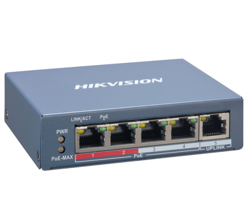 Коммутатор Hikvision DS-3E1105P-EI