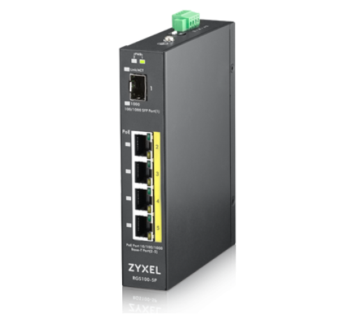 Коммутатор ZYXEL RGS100-5P-ZZ0101F