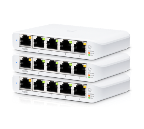Комплект коммутаторов Ubiquiti 3-Pack USW-FLEX-3