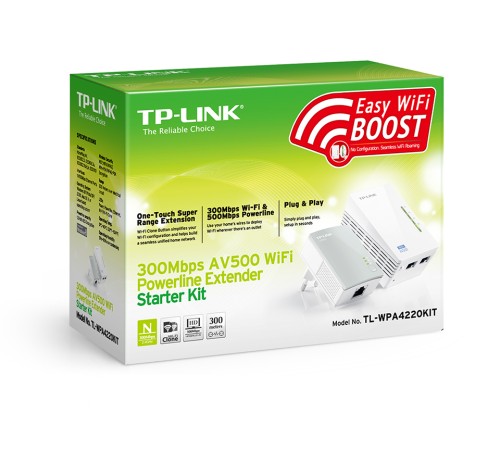 Адаптер Powerline TP-Link TL-WPA4220KIT