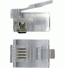 Коннектор медный Lanmaster TWT-PL12-6P4C/100 100штук