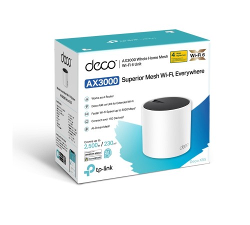 Маршрутизатор TP-Link Deco X55 (1-pack) X55(1-PACK)