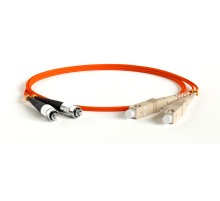 Патч-корд оптический Hyperline FC-D2-50-FC/PR-SC/PR-H-1M-LSZH-OR