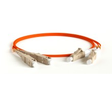 Патч-корд оптический Hyperline FC-D2-50-LC/PR-SC/PR-H-20M-LSZH-OR