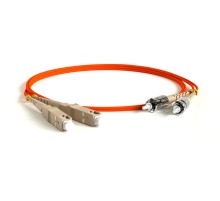 Патч-корд оптический Hyperline FC-D2-50-SC/PR-ST/PR-H-2M-LSZH-OR