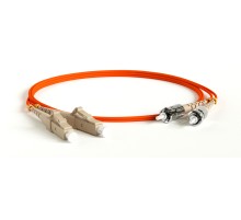 Патч-корд оптический Hyperline FC-D2-62-LC/PR-ST/PR-H-1M-LSZH-OR