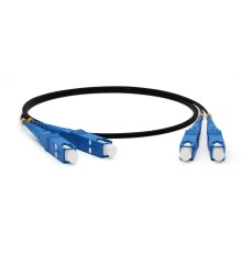 Патч-корд оптический Hyperline FC-D2-9-SC/UR-SC/UR-H-10M-LSZH-BK