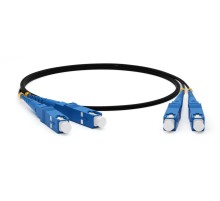 Патч-корд оптический Hyperline FC-D2-9-SC/UR-SC/UR-H-15M-LSZH-BK
