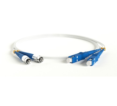 Патч-корд оптический Hyperline FC-D2-9A1-FC/UR-SC/UR-H-1M-LSZH-WH