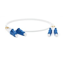 Патч-корд оптический Hyperline FC-D2-9A1-LC/UR-LC/UR-H-1M-LSZH-WH