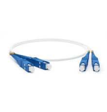 Патч-корд оптический Hyperline FC-D2-9A1-SC/UR-SC/UR-H-2M-LSZH-WH