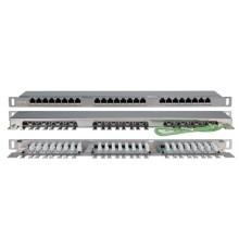 Патч-панель Hyperline PPHD-19-24-8P8C-C5E-SH-110D