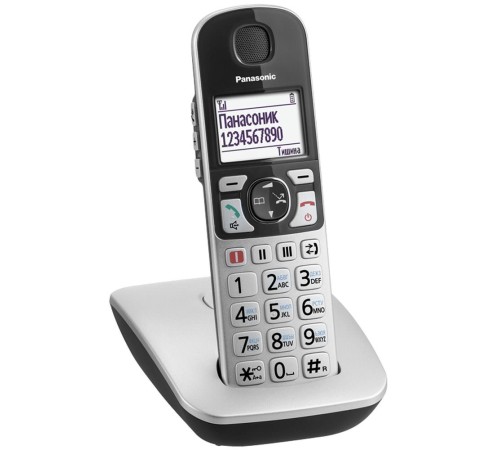 Радиотелефон Panasonic KX-TGE510RUS серебристый