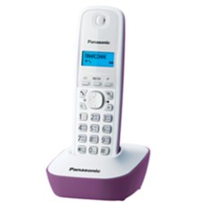 Радиотелефон Dect Panasonic KX-TG1611RUF фиолетовый/белый