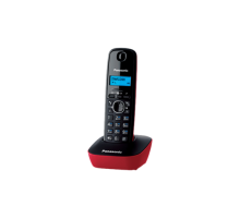 Радиотелефон Dect Panasonic KX-TG1611RUR красный/черный