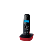 Радиотелефон Dect Panasonic KX-TG1611RUR красный/черный