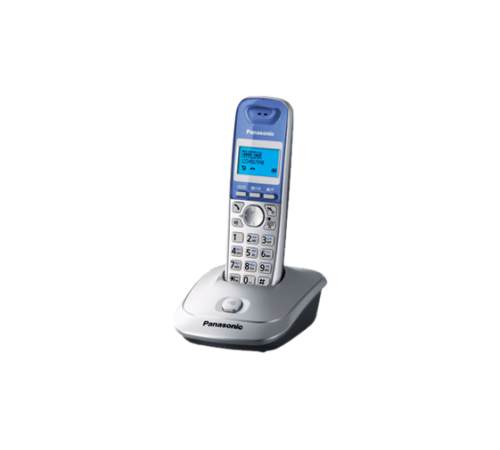Радиотелефон Dect Panasonic KX-TG2511RUS серебристый-голубой