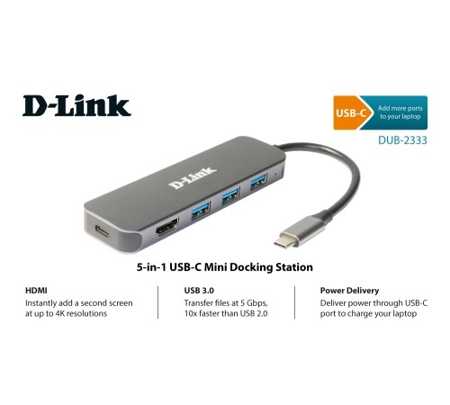 Разветвитель USB D-Link DUB-2333 Разветвитель USB D-Link DUB-2333