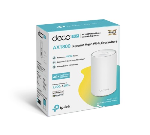 Роутер TP-Link Deco X20-4G (1-pack) X20-4G(1-PACK)