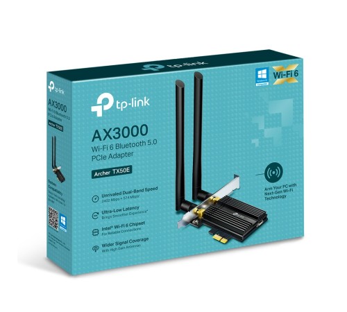 Сетевой адаптер WiFi + Bluetooth TP-Link Archer TX50E