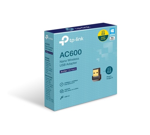 Сетевой адаптер WiFi TP-Link Archer T2U Nano